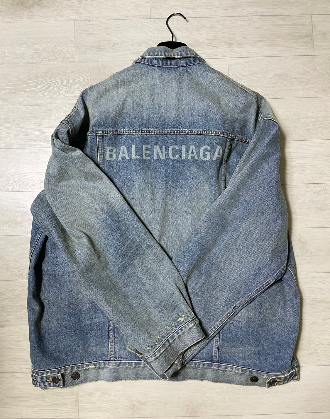 [새상품] 발렌시아가 오버사이즈 자켓 애시드 블루 2사이즈 상품이미지2