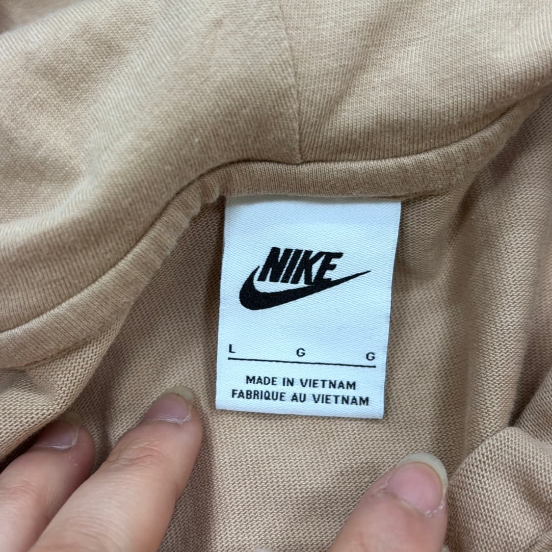 L 나이키 뮤트브라운 투웨이 후드 집업 0330E 상품이미지3