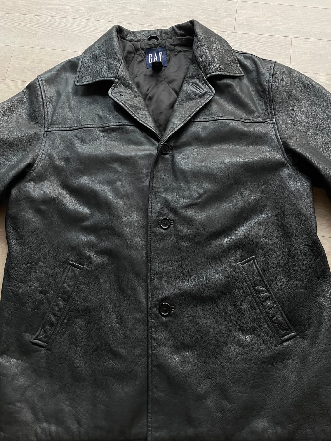 90s 올드갭 레더 카코트 gap carcoat 상품이미지7