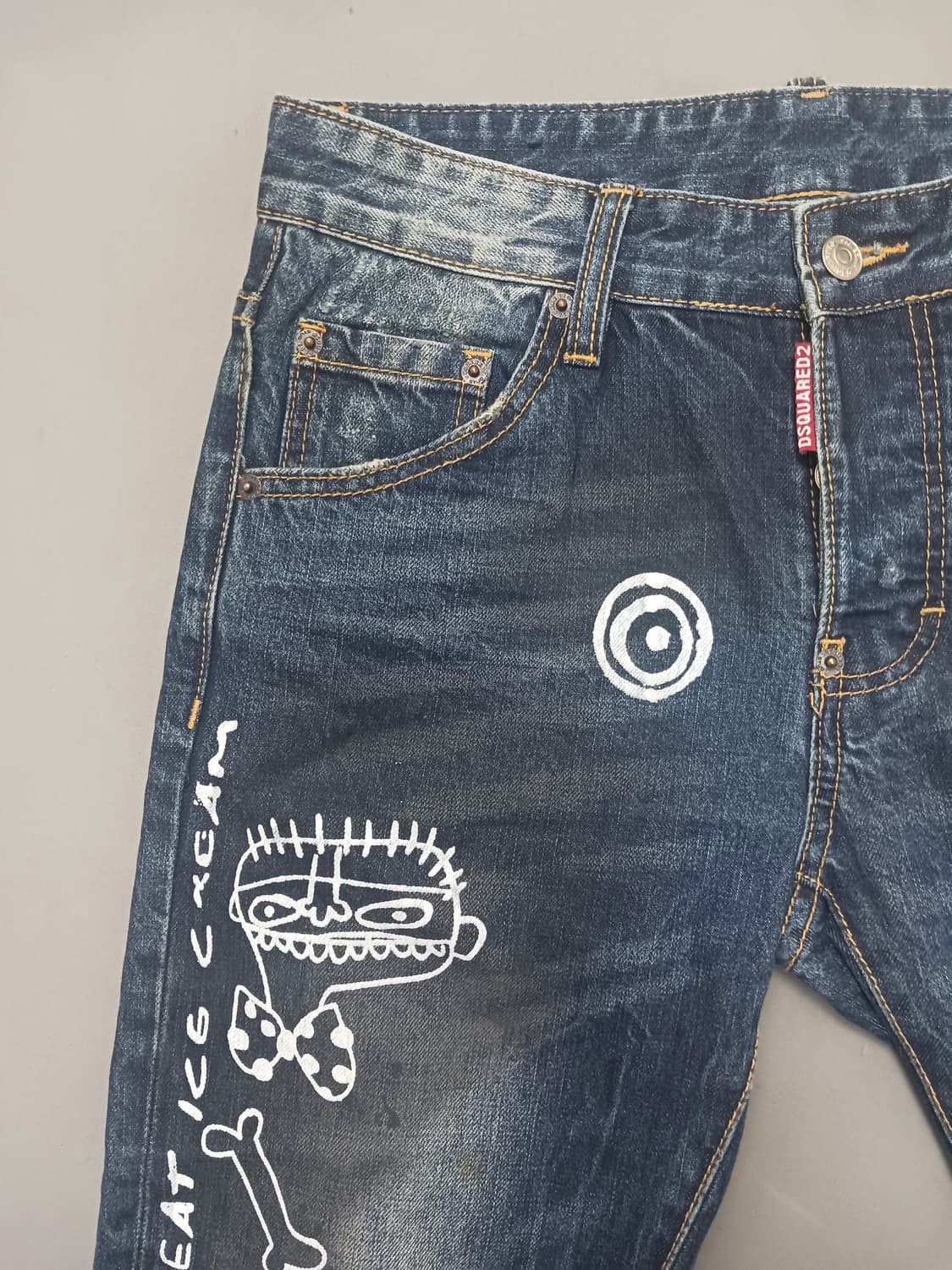 [29] 디스퀘어드2 그래픽페인팅 슬림진 청바지 상품이미지2