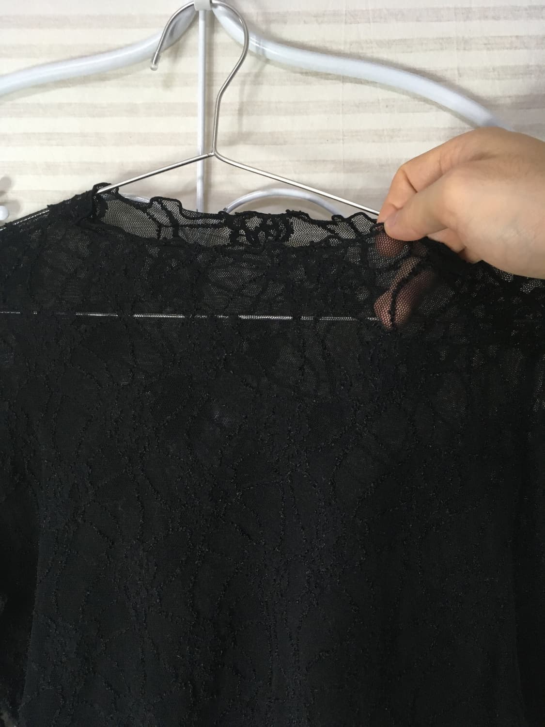 빈티지 시스루 플라워 블라우스 y2k 스트릿 갸루 펑키 일본빈티지722  상품이미지4