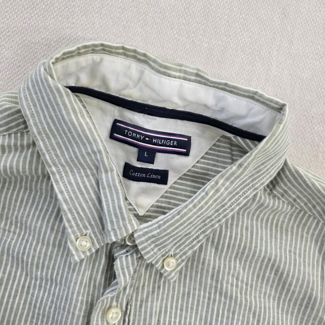 [L] 타미힐피거 스트라이프 셔츠 남방 0210J 상품이미지2