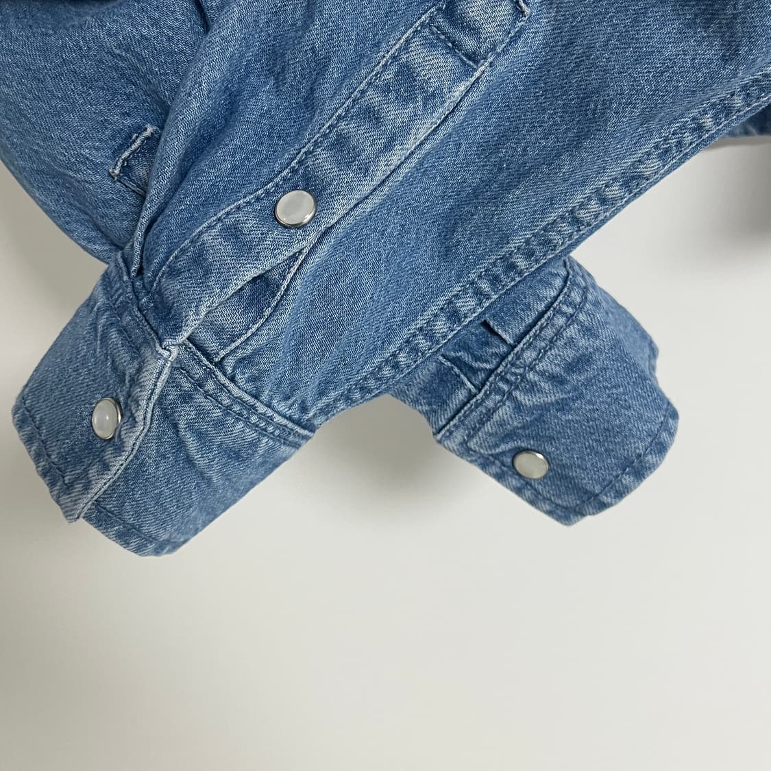 타미진스 크롭 데님셔츠 상품이미지4