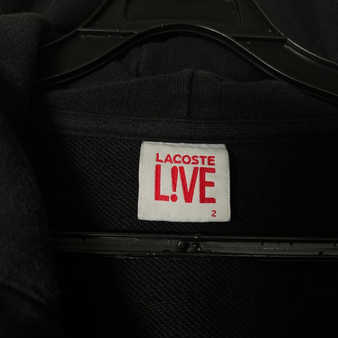  (M) 라코스테 블랙 투웨이 후드집업 상품이미지6