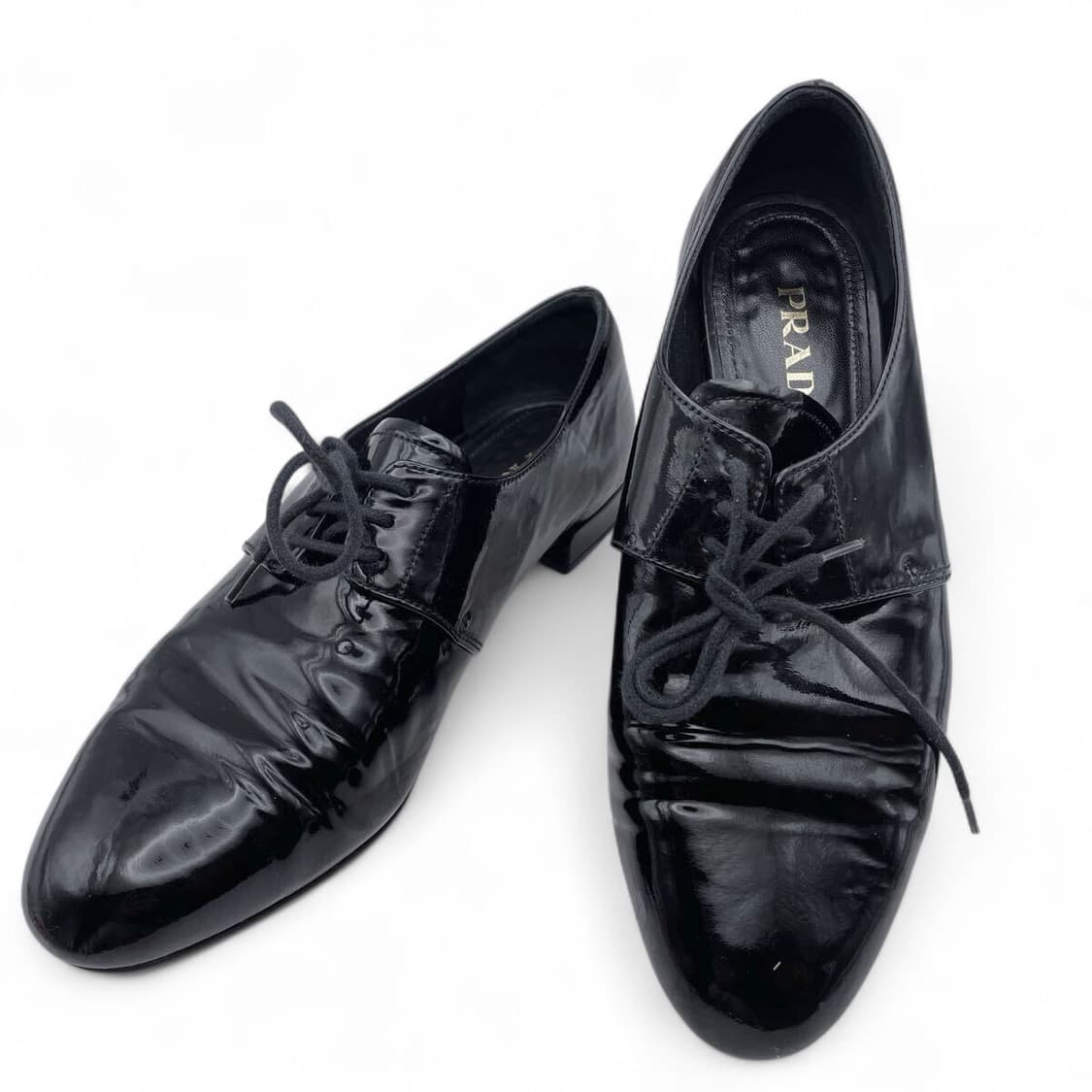 프라다 페이던트 에나멜 더비슈즈 상품이미지1