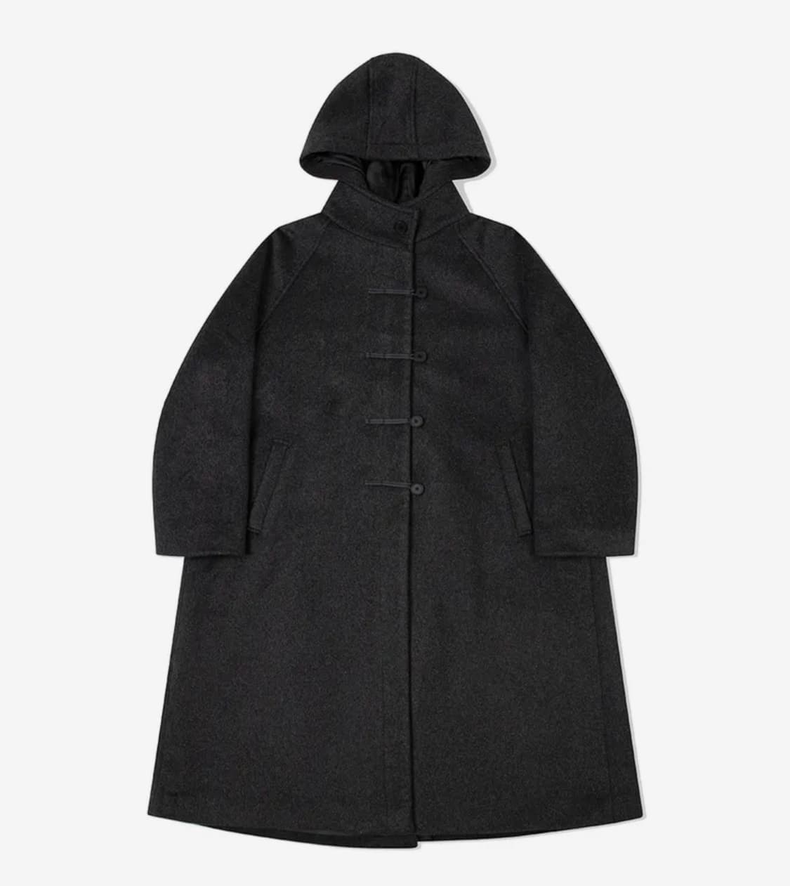 미세키서울 후드 롱 더플 코트 상품이미지1