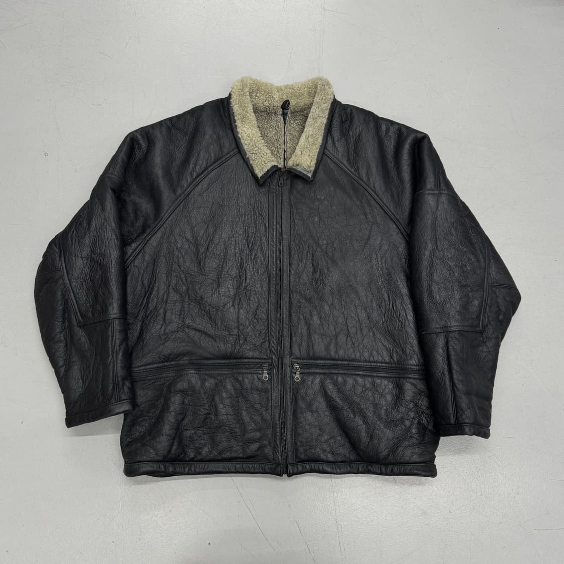 펠레펠레 90s 리얼레더 가죽 무스탕 자켓 상품이미지2