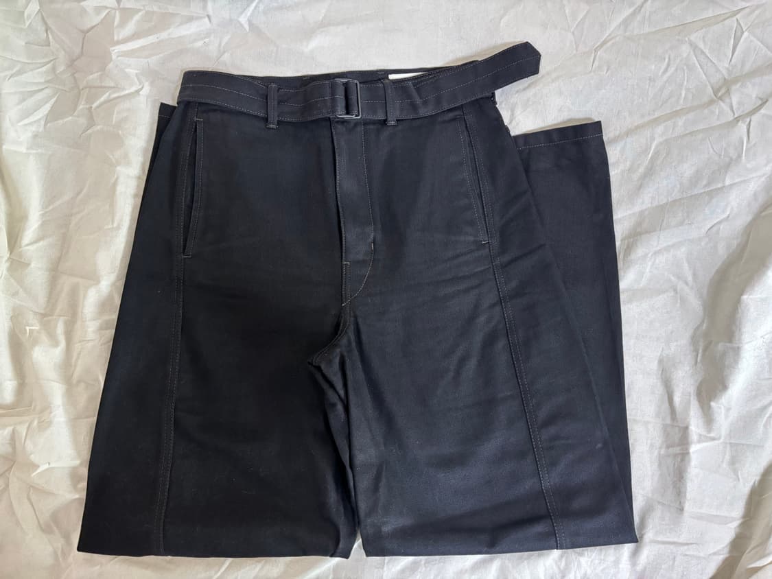 르메르 벨티드 트위스트 팬츠 블랙 S 상품이미지2