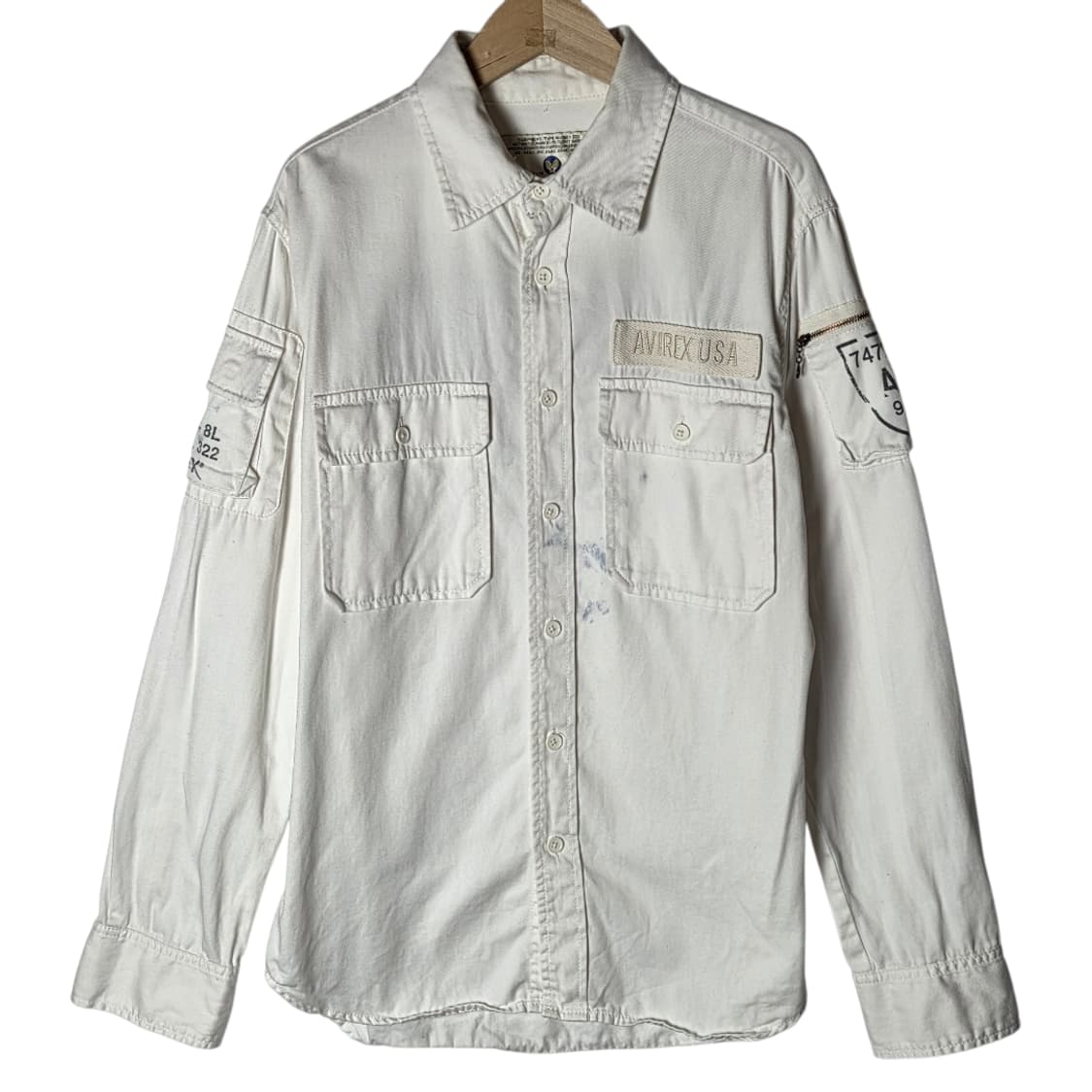 [AVIREX] 아비렉스 밀리터리 투포켓 셔츠 상품이미지1