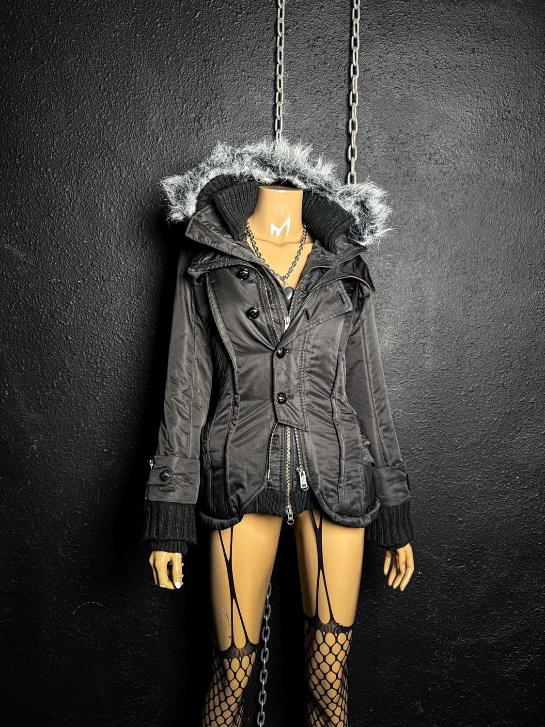 2000’s MAISON GILFY – Fur Short Parka 상품이미지1