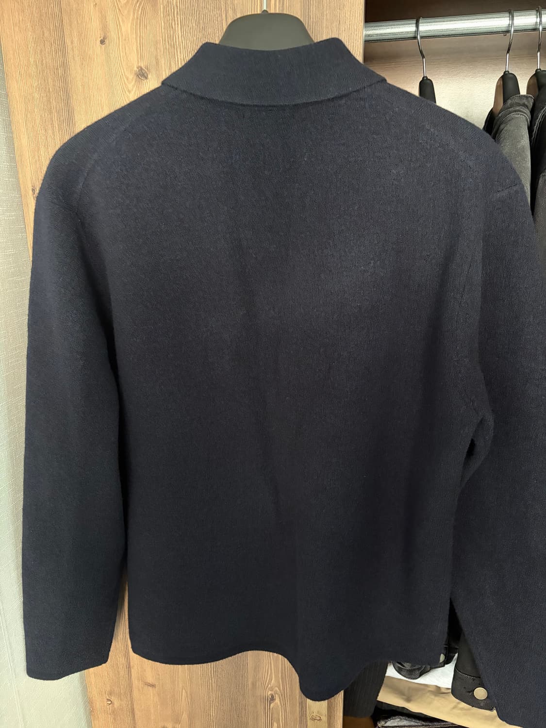 유니클로 니트 풀집 재킷 네이비 상품이미지3