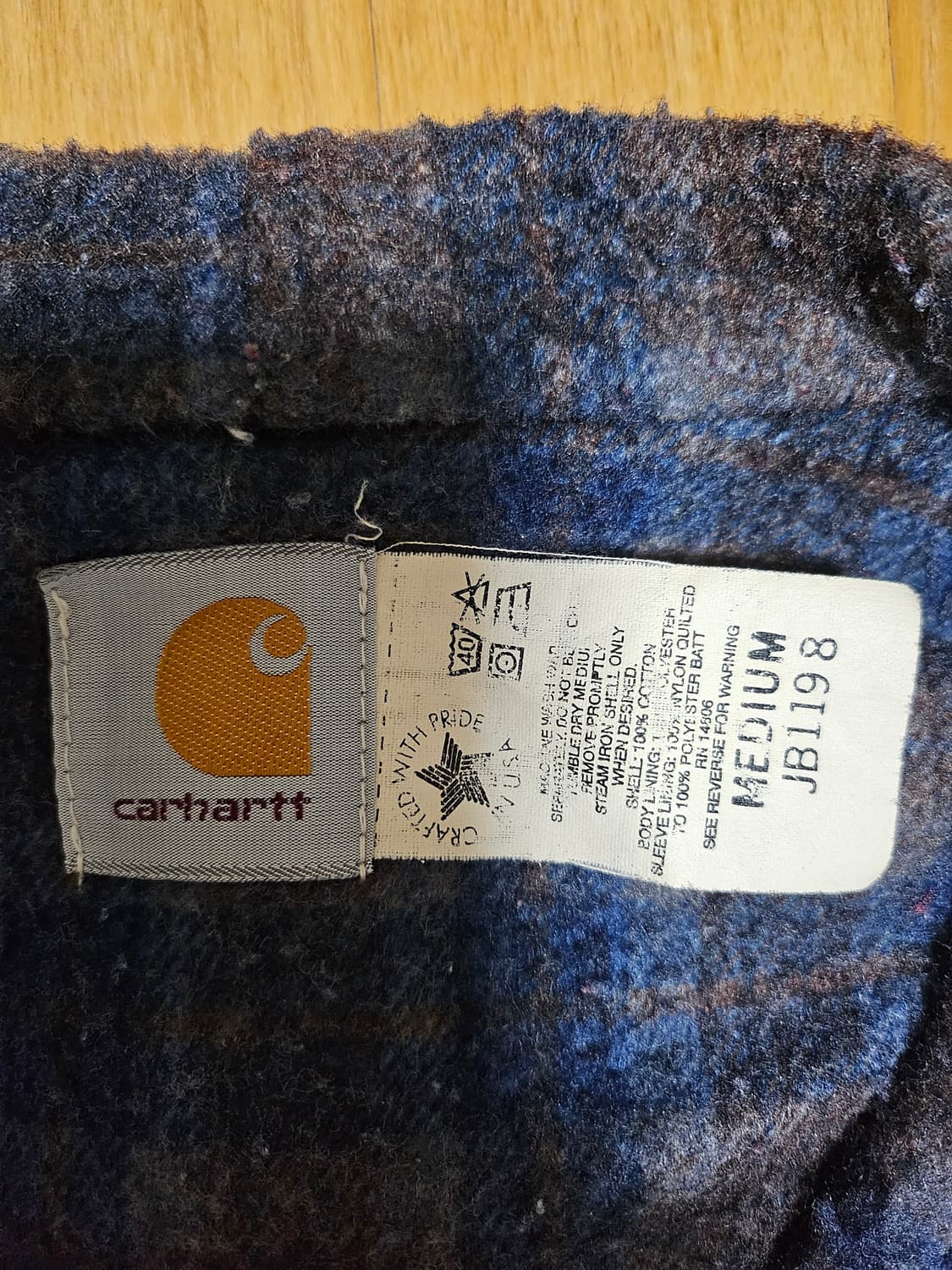 [M] 칼하트 JB1198 데님 액티브 자켓 상품이미지5