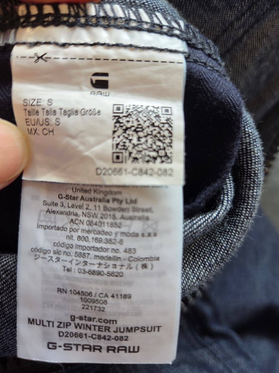 G-STAR RAW 데님 점프수트(S)남여공용 상품이미지10