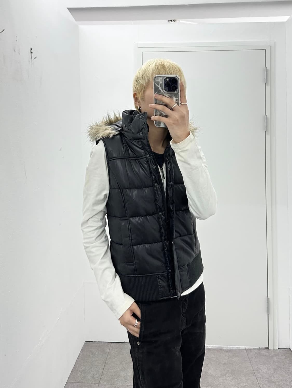 hushush fur padding vest 상품이미지3