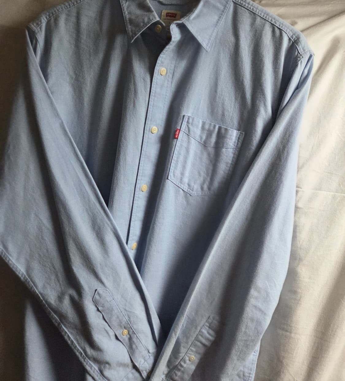 리바이스 원포켓 셔츠 하늘색 L 상품이미지5