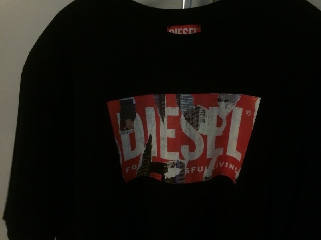 DIESEL peel-off print 로고 반팔 상품이미지3