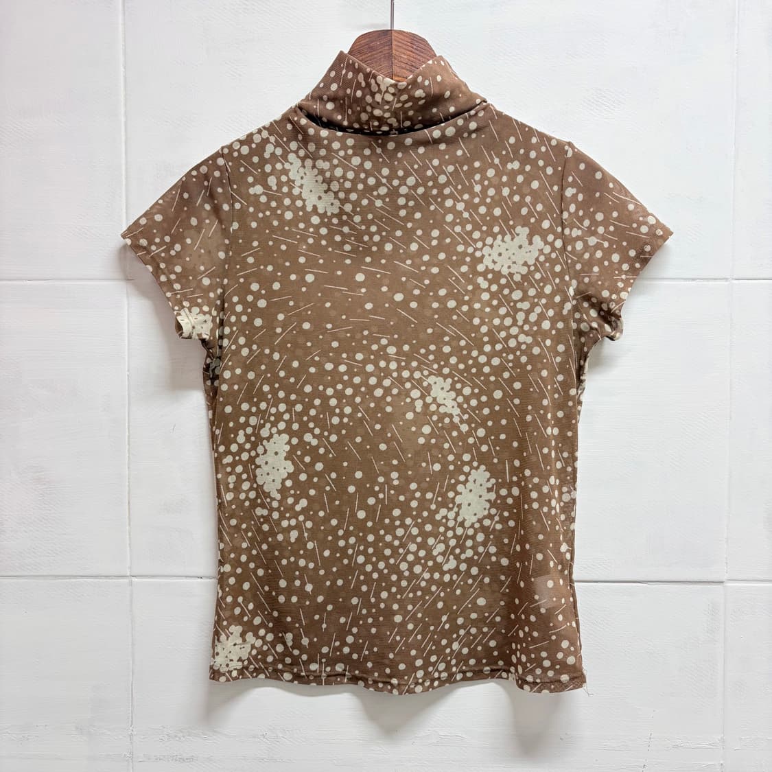 4298 SHIZUKA KOMURO 도트 시스루 탑 JPN 상품이미지4