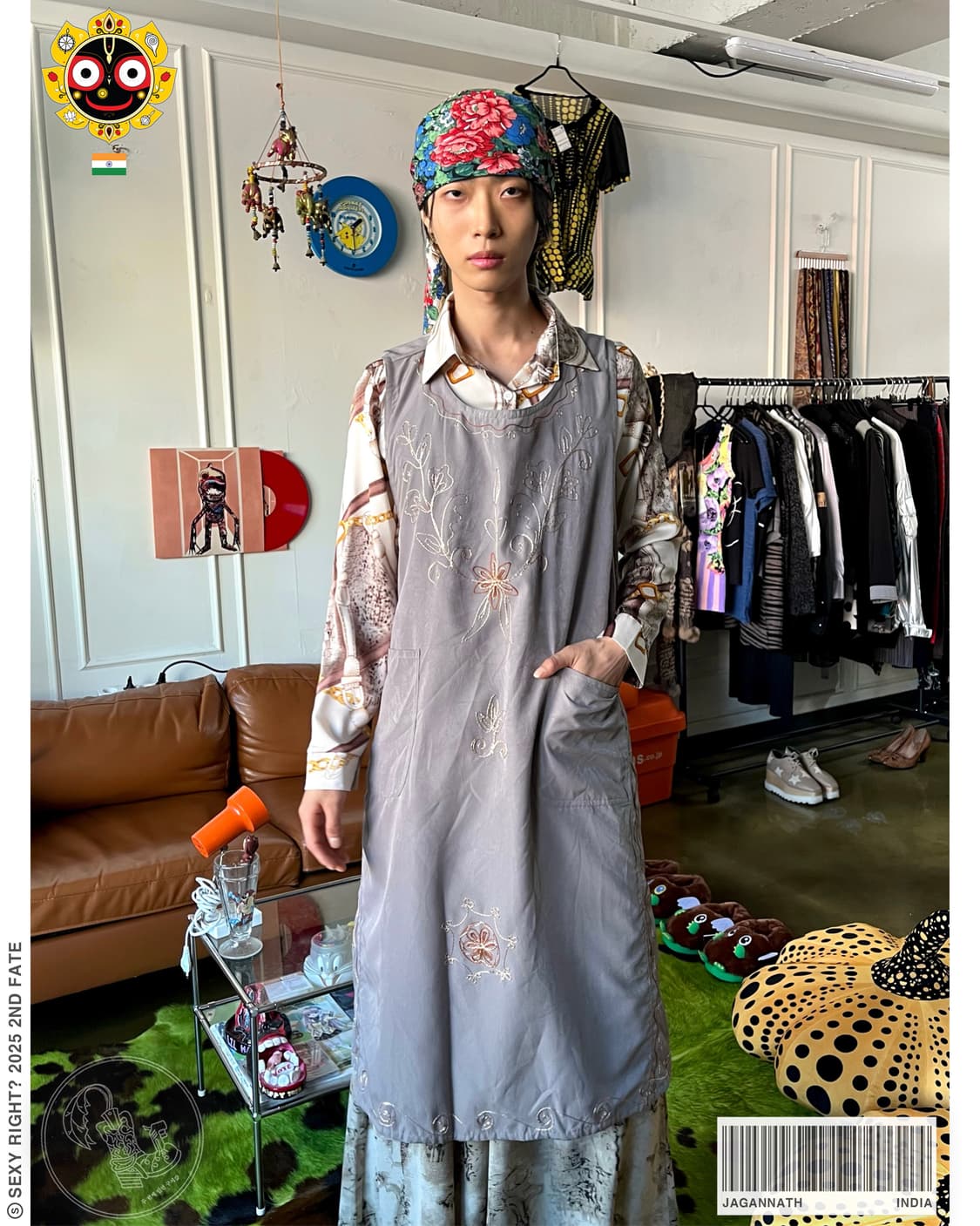 JAGANNATH Indian Oriental Stitch Apron 상품이미지1