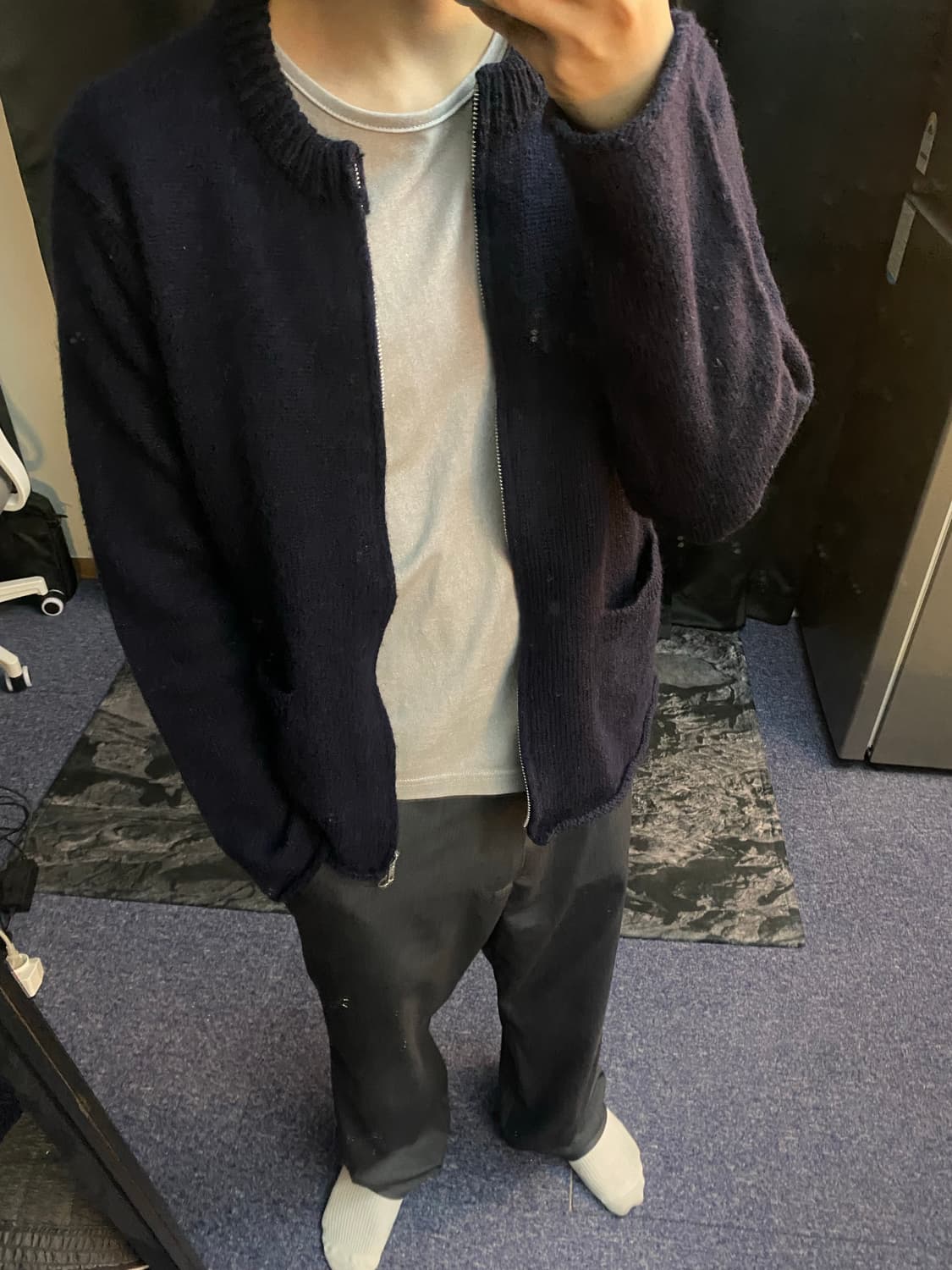 꼼데가르송 옴므 투웨이 집업 카디건 상품이미지2
