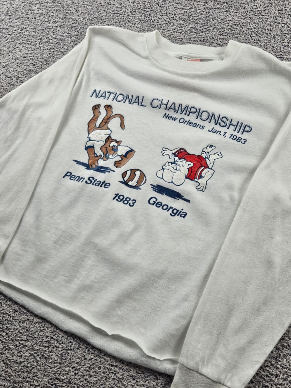 USA 퀘이커니트 1983 슈거볼 챔피언쉽 롱 슬리브 (S)/ 11387 상품이미지4