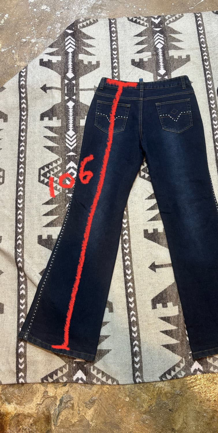 madsovva y2k 로우라이즈 부츠컷 데님 팬츠 상품이미지9