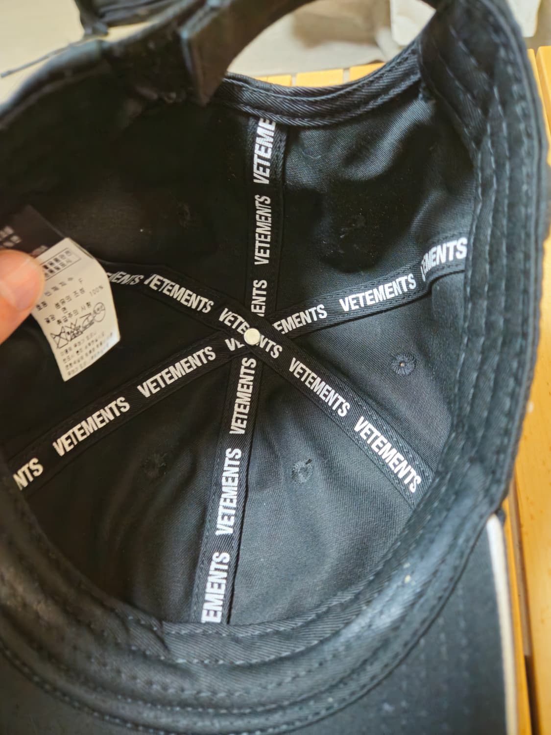 베트멍 모자 볼캡 블랙  상품이미지5