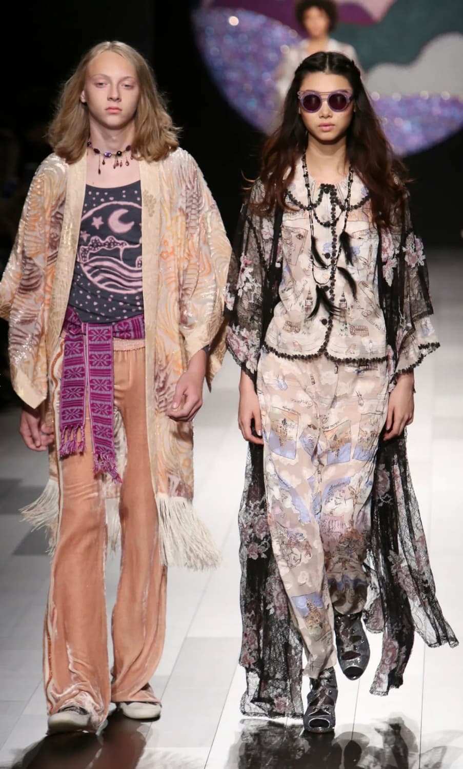 [S]안나수이 2018 S/S 레이스업 실크 튜닉 원피스 상품이미지3