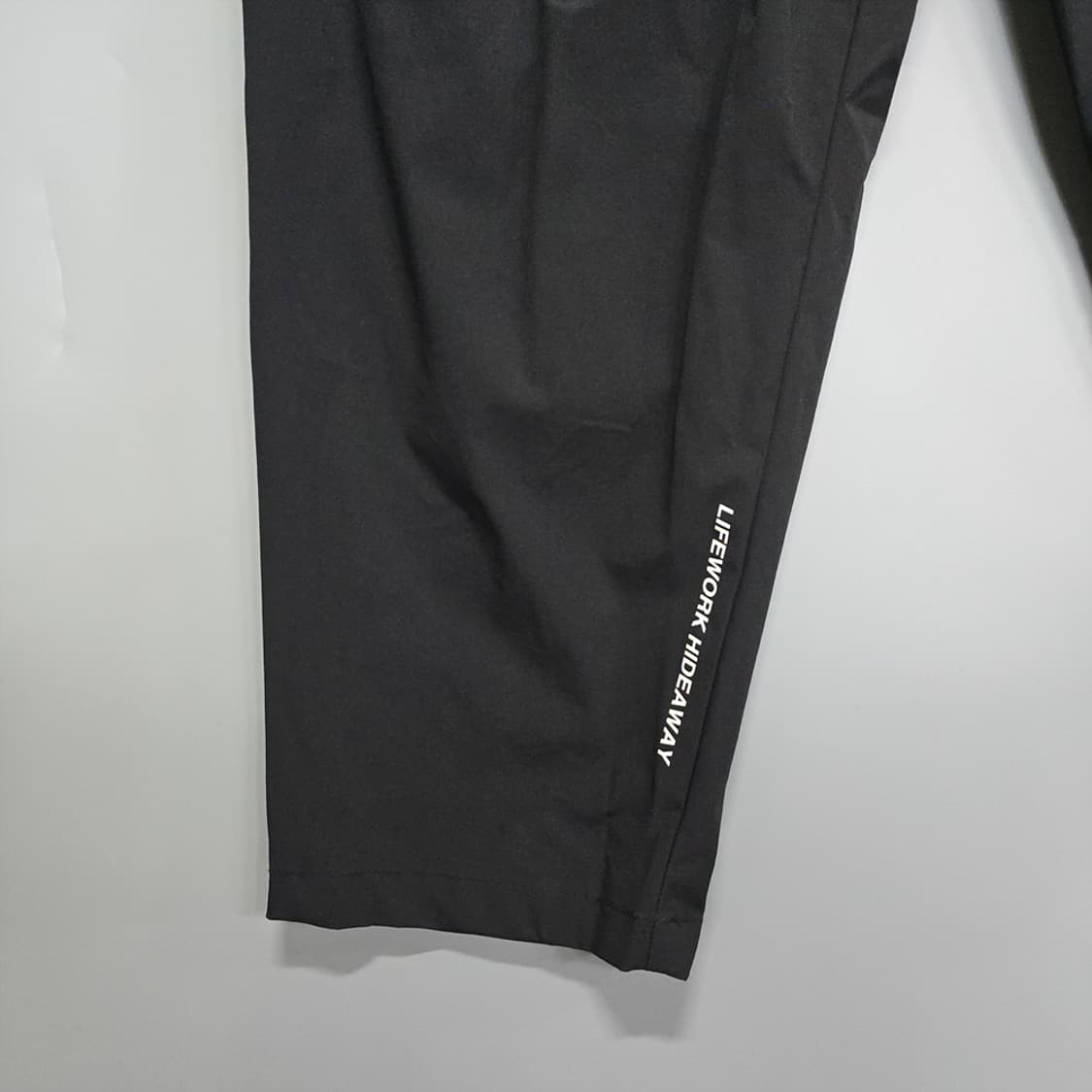 라이프워크(LIFEWORK) 원턱 9부 크롭팬츠 블랙 M 상품이미지4