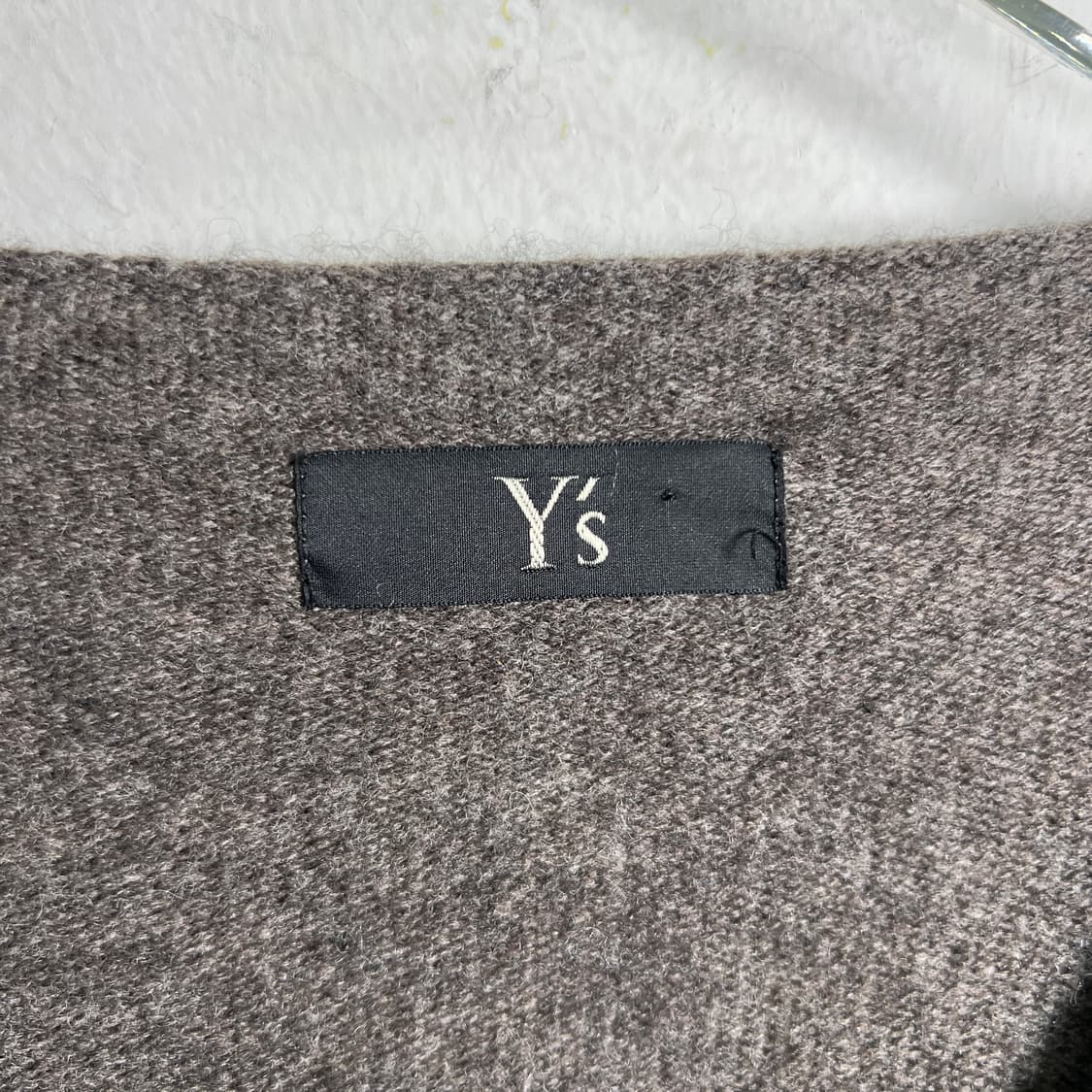 Y's 요지 야마모토 컬러 블록 비대칭 울 니트 튜닉 상품이미지3