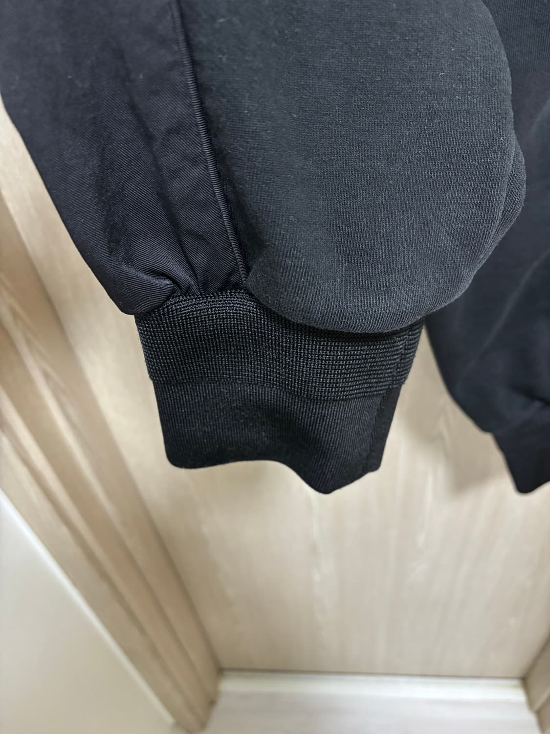 준지 스웻 밴딩 조거팬츠48/블랙 상품이미지4