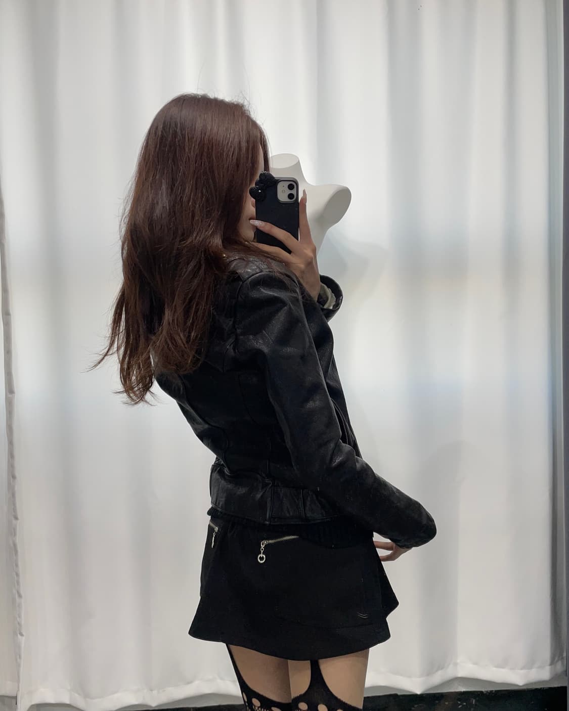 🎸블랙 디테일 레더 자켓🎸 상품이미지3