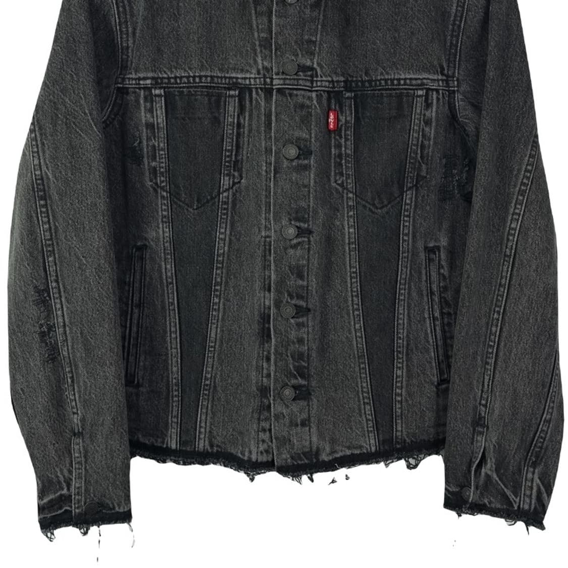 [리바이스] 알터드 트러커 흑청 블랙 데님 자켓 청자켓 M18885 상품이미지5