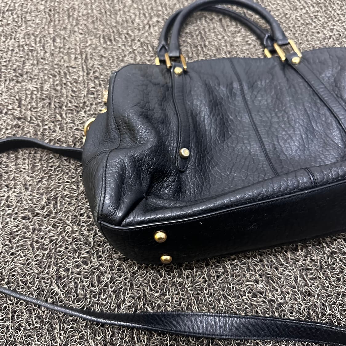 DAKS 닥스 빅로고 여성 크로스백 숄더백 가방 블랙 상품이미지8