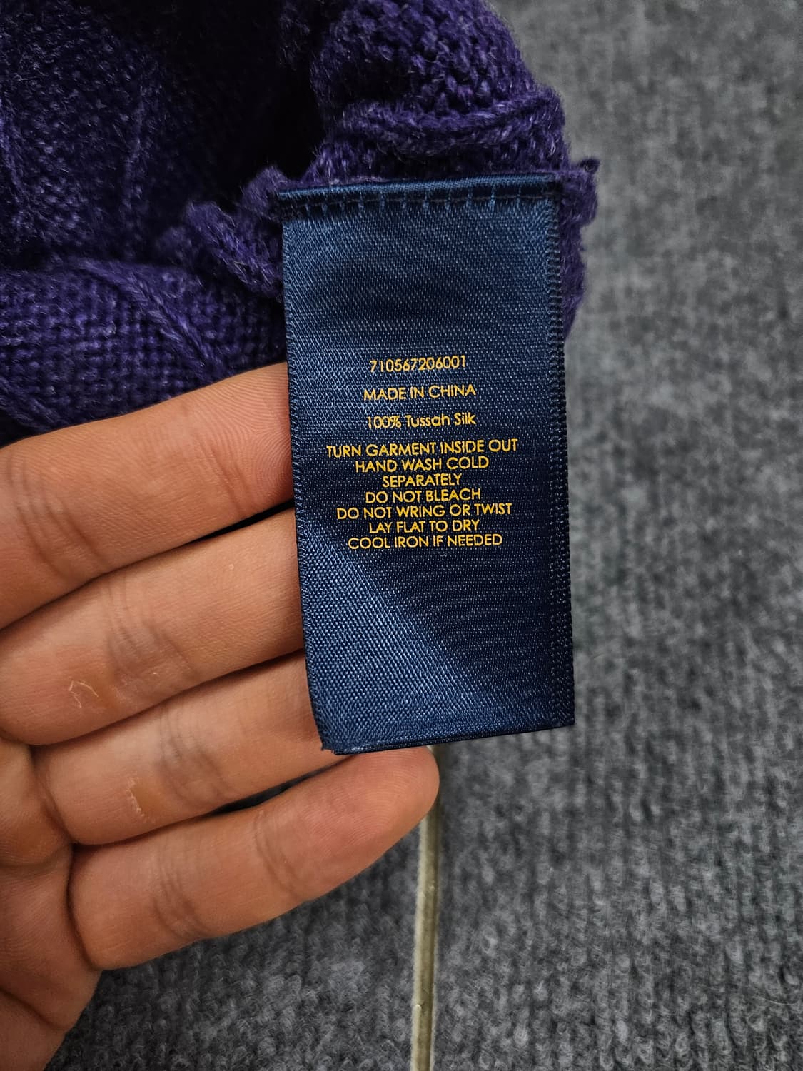 폴로 랄프로렌 실크 케이블 라운드 니트 급처 상품이미지6