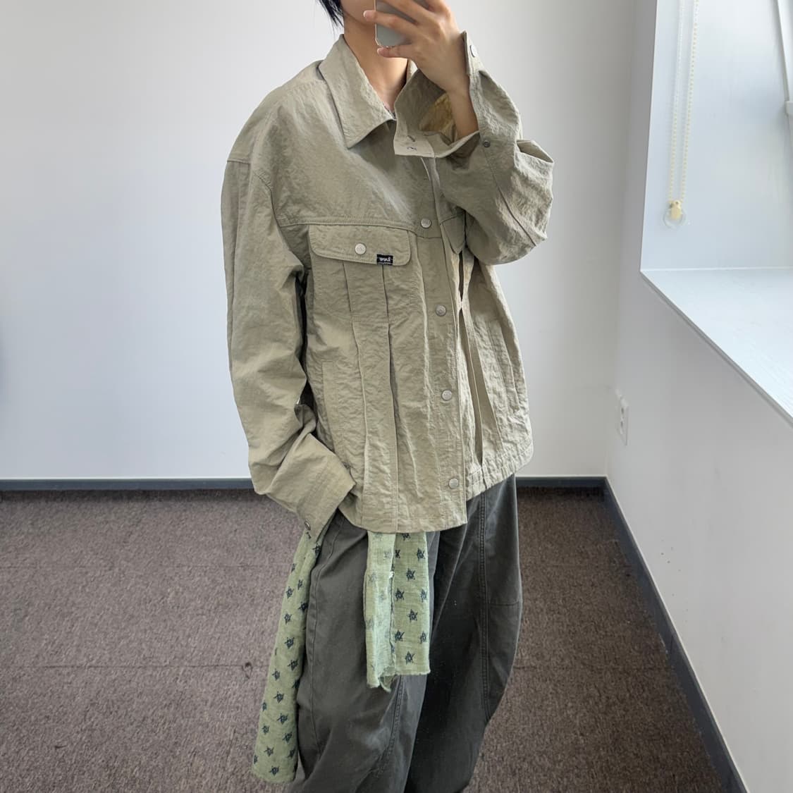 Lee 리 카키베이지 아노락 셔츠 자켓  상품이미지2
