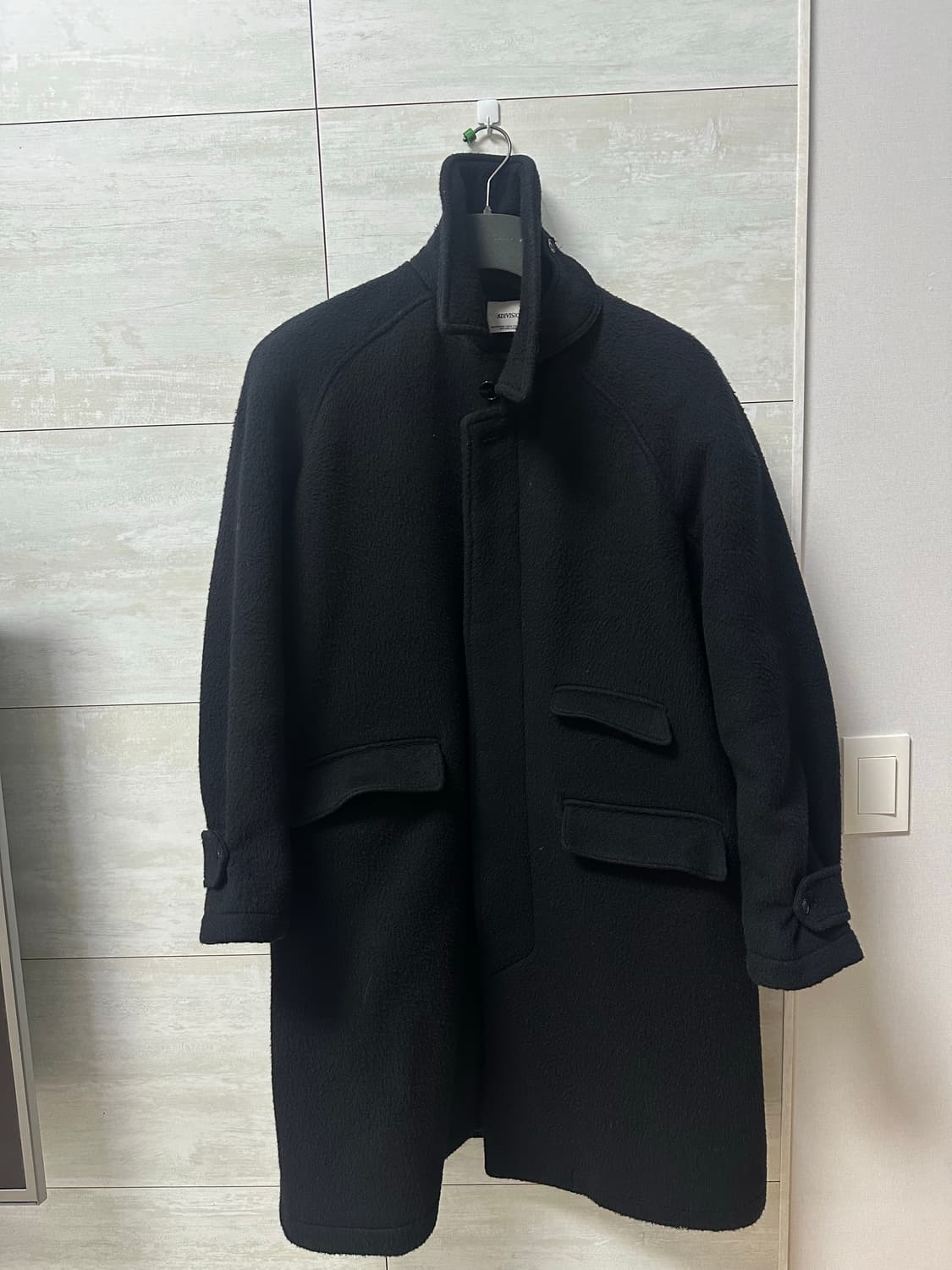 8division 자체 제작 울 알파카 롱 코트 상품이미지1