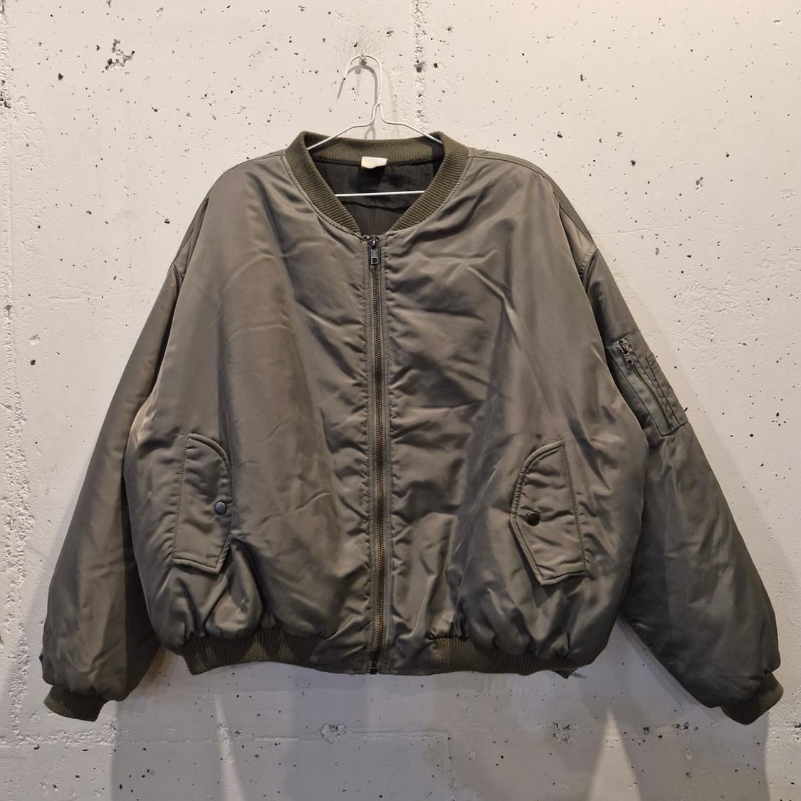 랩 스튜디오 오버핏 봄버 자켓 항공점퍼 상품이미지1