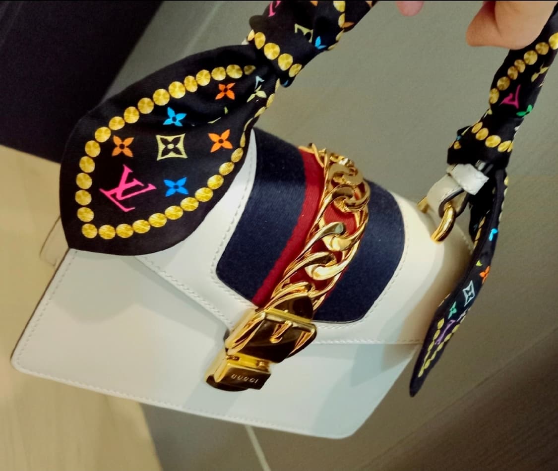 루이비통 멀티블랙 방도 멀티반다나 스카프 & 스카프링 세트 상품이미지5