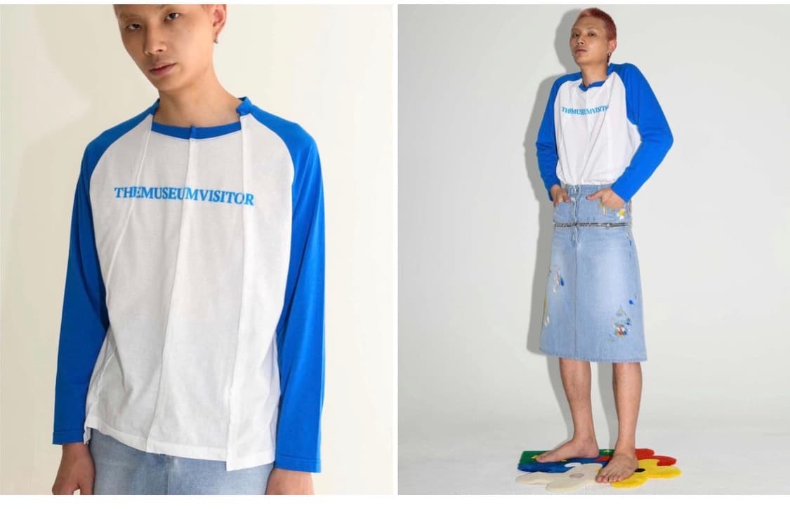 뮤지엄비지터 슬리브 (Raglan split sleeve) L 상품이미지2