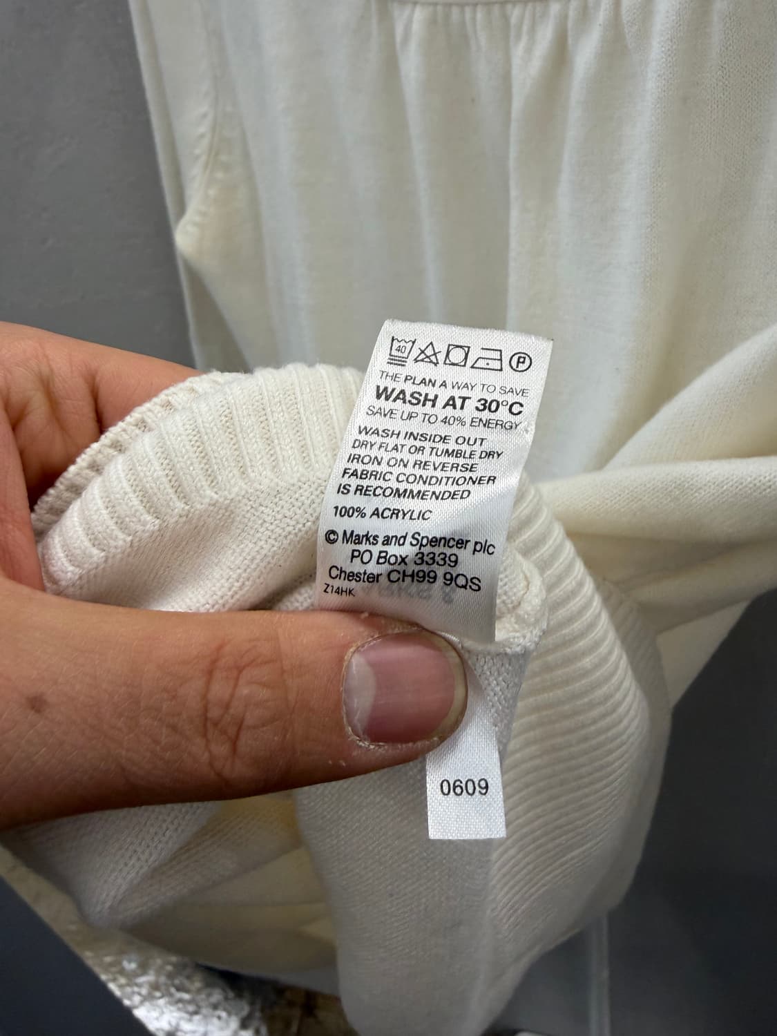 Marks&Spencer 아이보리 니트 UK12 상품이미지6