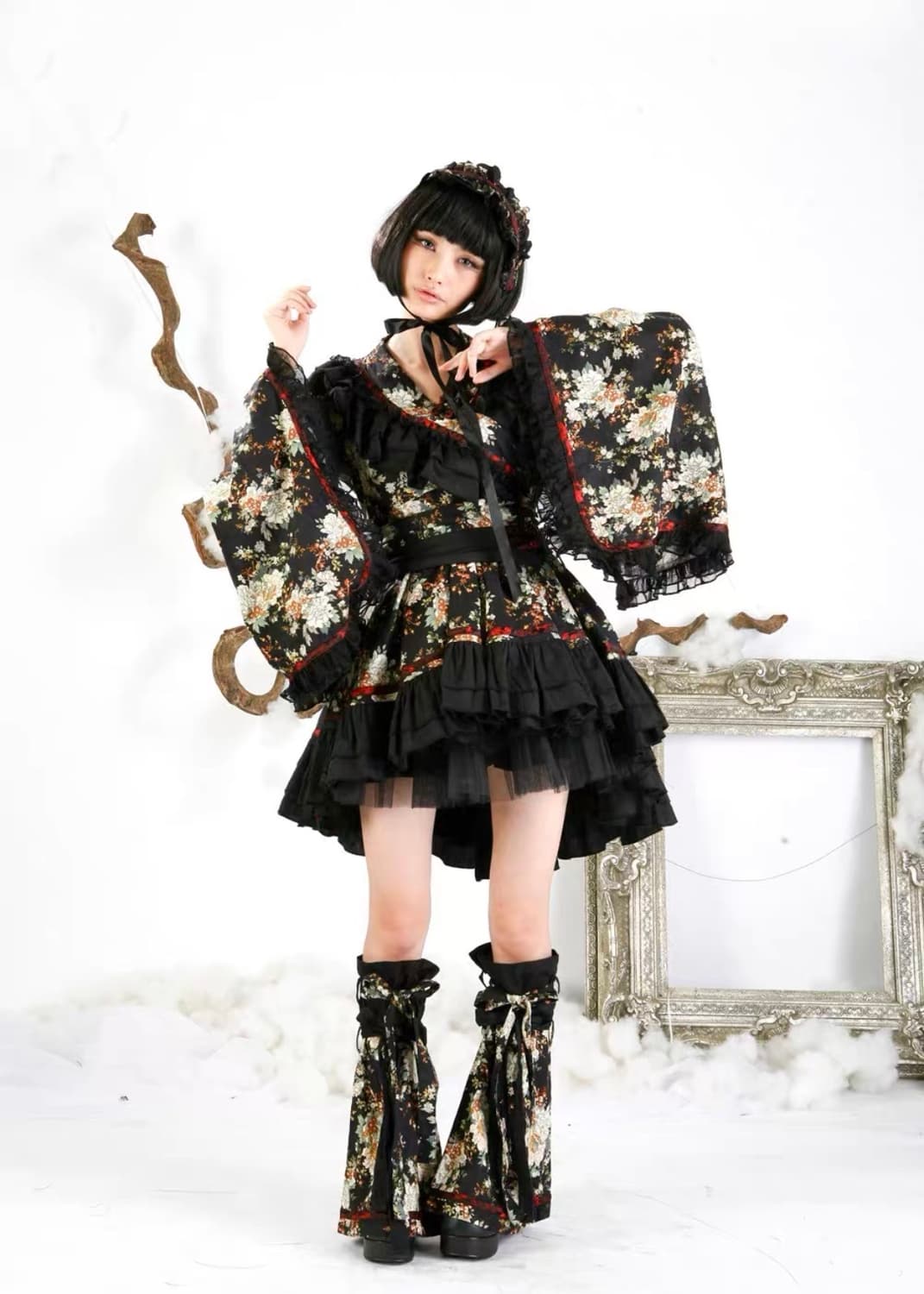 PUNK RAVE 펑크 레이브 프린팅 기모노 세트 상품이미지2