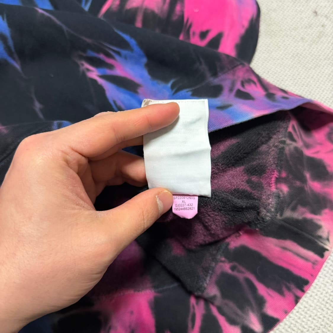 조던 타이다이 스펠아웃 로고 후드티 상품이미지4