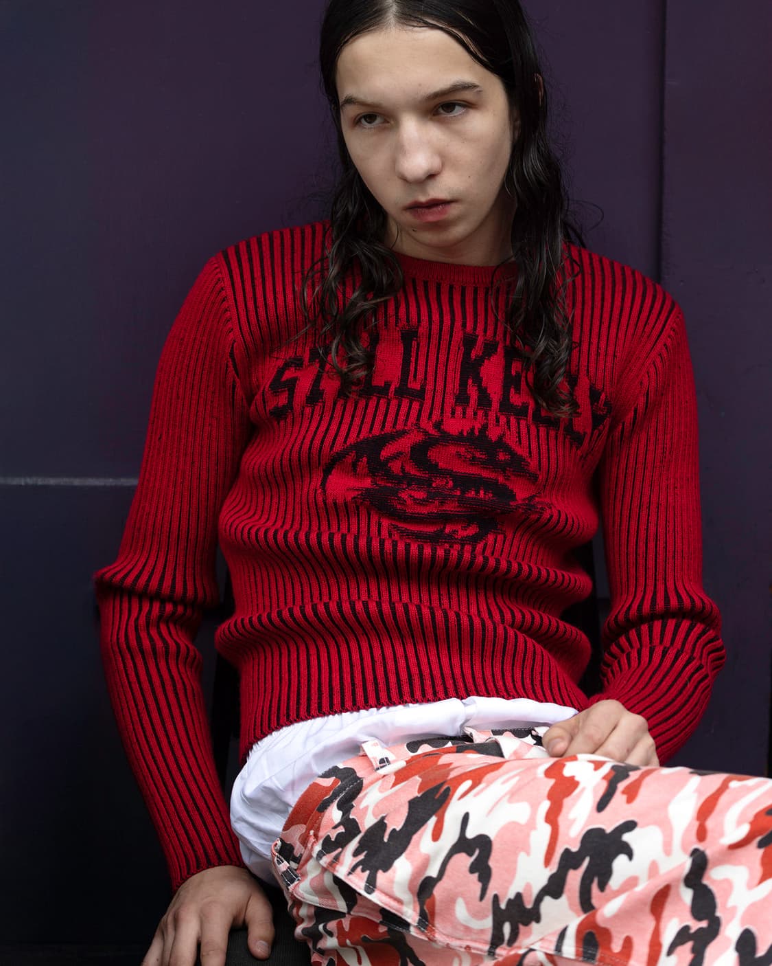 [L] still kelly 스틸 켈리 드래곤 니트  크루넥 풀오버 상품이미지3