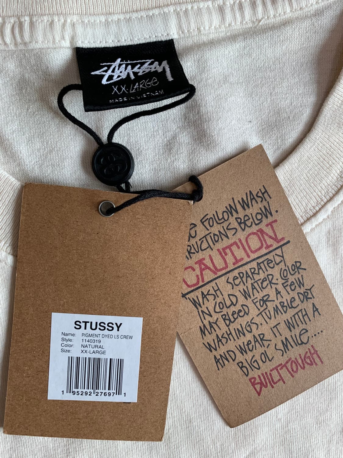 [XXL] stussy 스투시 피그먼트 다이드 롱슬리브 긴팔 티셔츠 상품이미지3