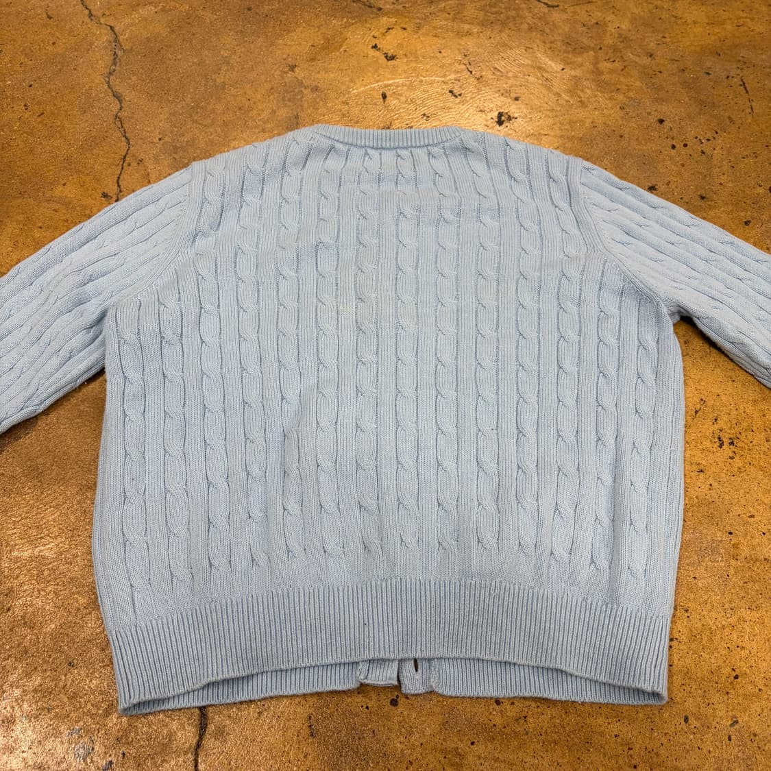 후아유 소라 하늘 꽈배기 니트 가디건  상품이미지4