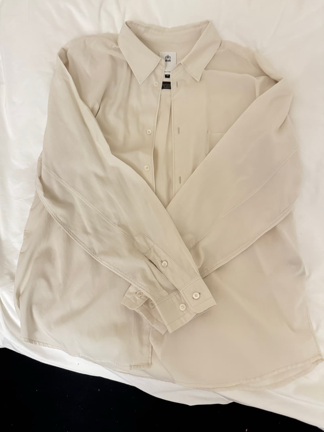 3) 폴리테루 텐코 루즈드 셔츠 2.0 라이트 베이지 상품이미지1