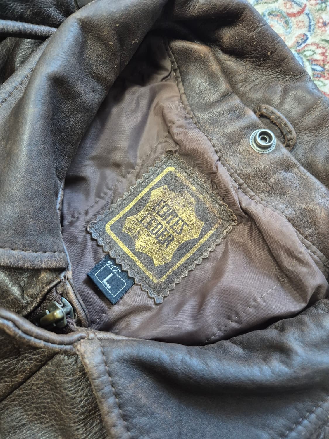 카우 레더 빈티지 A-2 자켓 상품이미지5