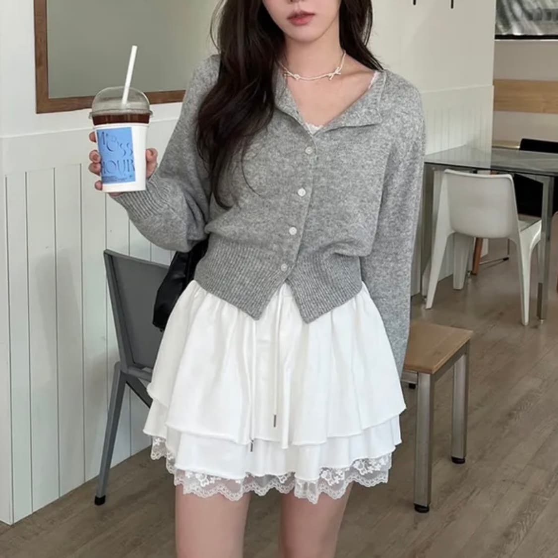 레이스 쭈리 스커트 상품이미지2