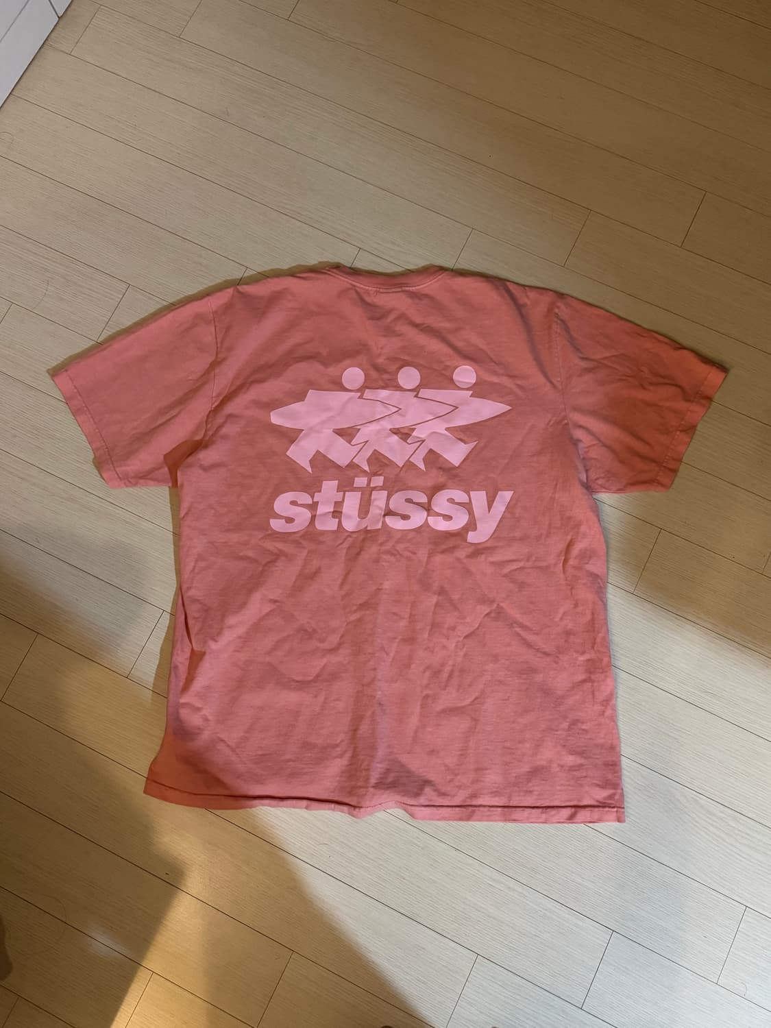 (L)스투시 서프워크 피그먼트 다이드 반팔 코랄 상품이미지2