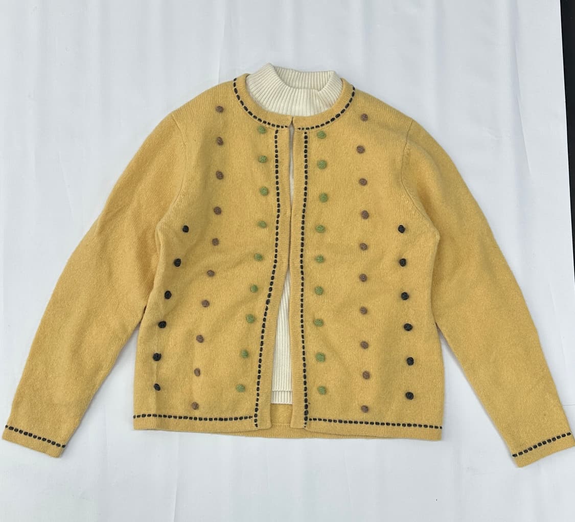 💛하구미의 러블리 가디건 코디세트💛 폭닥 레이어드 워싱 데님 그런지 상품이미지4